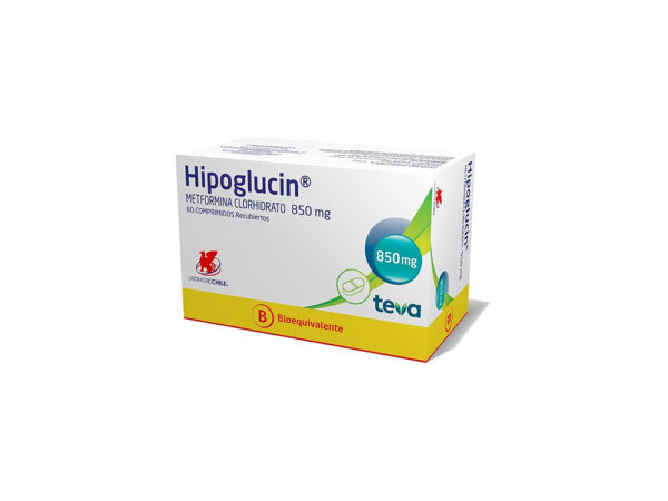 HIPOGLUCIN 850MG COM.60